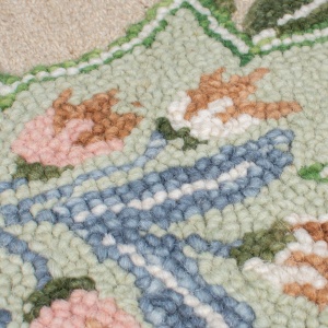 Covor Bryony Shaped Floral Verde 120x170 cm, Flair Rugs - Img 4