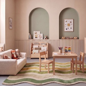 Covor Cascade Wool Verde 200x290 cm - Img 2