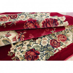 Covor Clasic, Lotos Coloane Rosu, 150x230 cm - Img 3