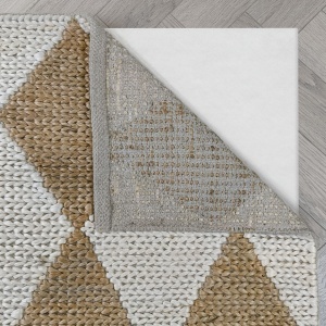 Covor Effie Diamond Jute Bej deschis 120x170 cm, Flair Rugs - Img 4