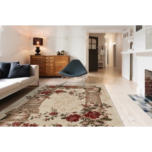 Covor, Lotos, Crem, 80x150 cm, Delta Coloane 532 - Img 3