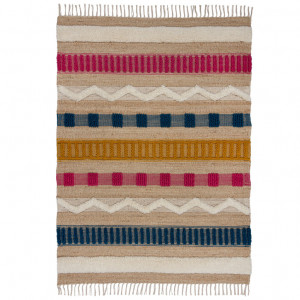Covor Medina Jute Natural/Multicolor 160X230 cm, Flair Rugs - Img 2