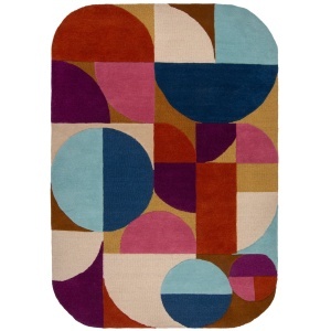 Covor Mia Arch Roz, Multicolor 160x230 cm, Flair Rugs - Img 2