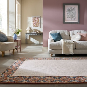 Covor Myla Floral Frame Rosu 200x290 cm