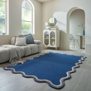 Covor Rivo Wool Bleumarin 160x230 cm