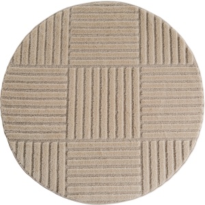 Covor rotund Art boho V3 Bej 200x200 cm - Img 2