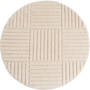 Covor rotund Art boho V3 Crem 160x160 cm - Img 2
