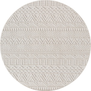 Covor rotund Helix etno V3 Crem 200x200 cm - Img 2