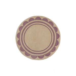Covor rotund Lois Scallop Verde 120X120 cm, Flair Rugs - Img 2