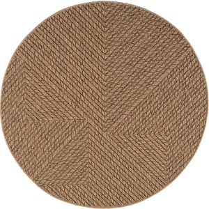 Covor rotund Timber V4 Bej 80x80 cm - Img 2