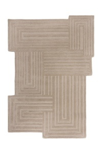Covor Zen Rectangles Natural 160x230 cm, Flair Rugs - Img 2