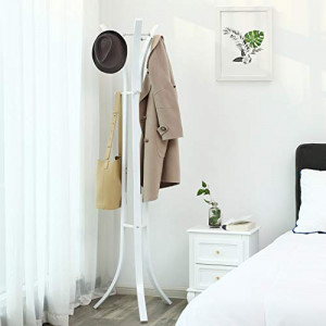 Cuier, Songmics, Alb, 176x50x50 cm - Img 4
