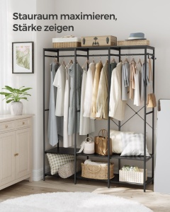 Cuier Songmics Negru 141x40x180 cm - Img 3