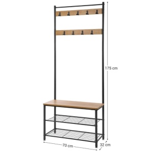 Cuier Vasagle Galben 175x70x32.5 cm - Img 3