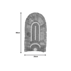 Decoratiune perete Earsy I mat culoare naturala 48x26x8 cm - Img 2