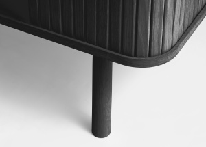 Dulap CAVO, Negru, 40x113x90 cm