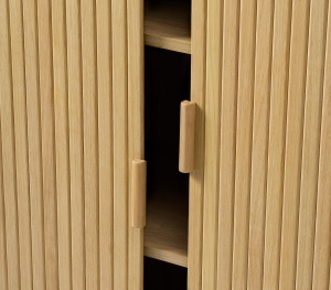 Dulap CAVO, Stejar deschis, 40x113x90 cm - Img 3