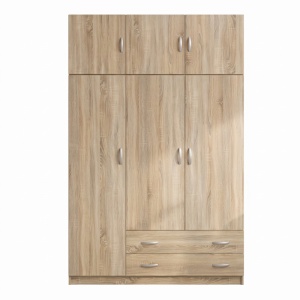 Dulap cu 3 usi Alvia, Sonoma, 150x51x240 cm - Img 4