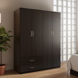 Dulap cu 4 usi, Athos, V3, Wenge, 160x42x180 cm