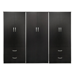 Dulap cu 6 usi, Athos, V4, Wenge, 240x42x180 cm - Img 3