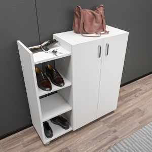 Dulap de pantofi Asus Alb 90x95x29.6 cm - Img 2