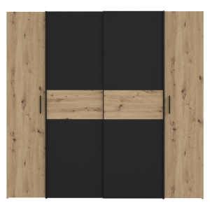 Dulap dormitor Bekerk Pako World Maro inchis 200x61.5x190.5 cm - Img 3