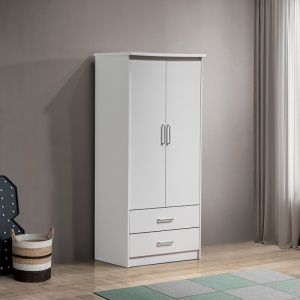 Dulap dormitor Olympus A Pako World Alb 81x57x183 cm - Img 2