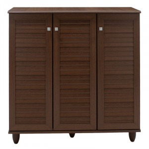 Dulap pantofi SANTΟ 16 perechi culoarea nuc 89.5x34.5x91.5cm - Img 5