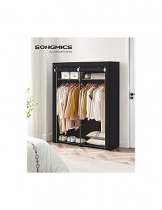 Dulap pliabil, Songmics, Negru, RYG02BK, 43 x 140 x 174 cm - Img 2
