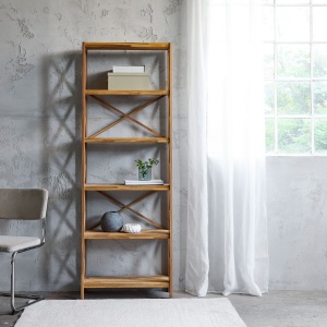 Dulap rafturi X-SHELF, Natural, 30x198x70 cm - Img 4