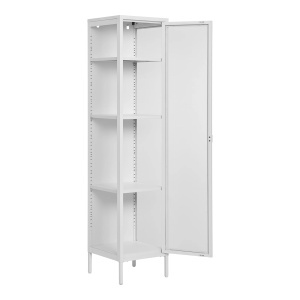 Dulap vitrina Brisbane, Alb, 35x40x180 cm - Img 2