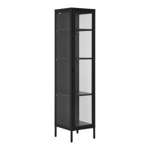 Dulap vitrina Brisbane, Negru, 35x40x180 cm - Img 4