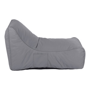 Fotoliu puf (beanbag) de gradina, Otenda, Gri inchis, 67x110x65 cm - Img 2