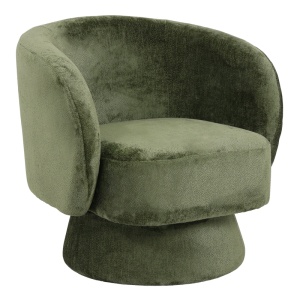 Fotoliu rotativ Kreslo, Pako World, Textil, Olive, 78x81x77 cm