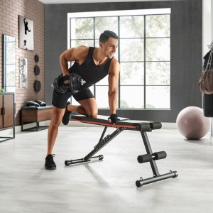 Gantera 25 kg, Songmics, Negru, 40x21.3x21.3 cm - Img 3