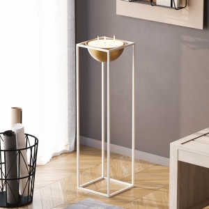 Ghiveci decorativ GED020C Auriu 28x80x28 cm - Img 2