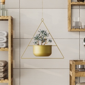 Ghiveci decorativ Harpusta Auriu 35x40x17 cm - Img 3