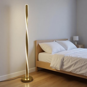 Lampadar LED, Jounko, Pako, Auriu 20x20x130 cm