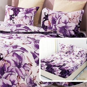 Lenjerie cu elastic 180x200 cm, Lillyac 6 Piese (Cocolino) - Img 2