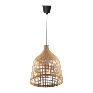 Lustra Axien E27 bambus culoare naturala 42x42x48+ cm
