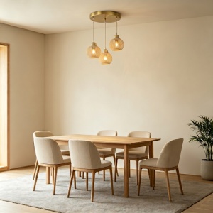 Lustra cu 3 lumini, Denma, Pako, Auriu 40x40x120 cm