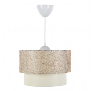 Lustra cu o singura lumina PWL-1087, E27 bej auriu-Ecru, 30x70 cm