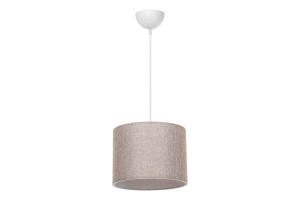 Lustra cu o singura lumina PWL-1115, E27 alb-bej natural, 22x60cm
