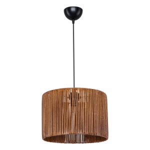 Lustra cu o singura lumina PWL-1117, E27 maro, 30x75 cm