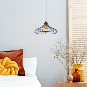 Lustra Depay Negru 36x36x120 cm - Img 2