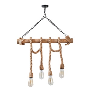 Lustra Erebos Negru 65x8x82 cm - Img 4