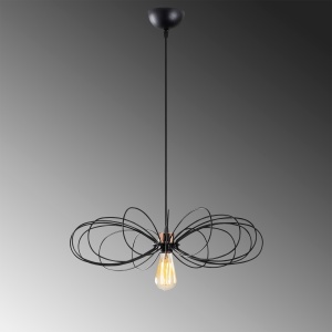 Lustra Hemdem Negru 58x58x112 cm - Img 4