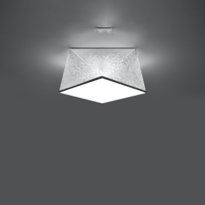 Lustra Hexa Argint 25x25x15 cm - Img 3