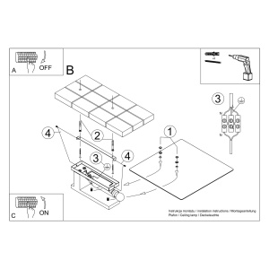 Lustra Lappo din lemn, Natural 40x14x47.5 cm - Img 6