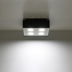 Lustra Mono Negru 24x24x11 cm - Img 3